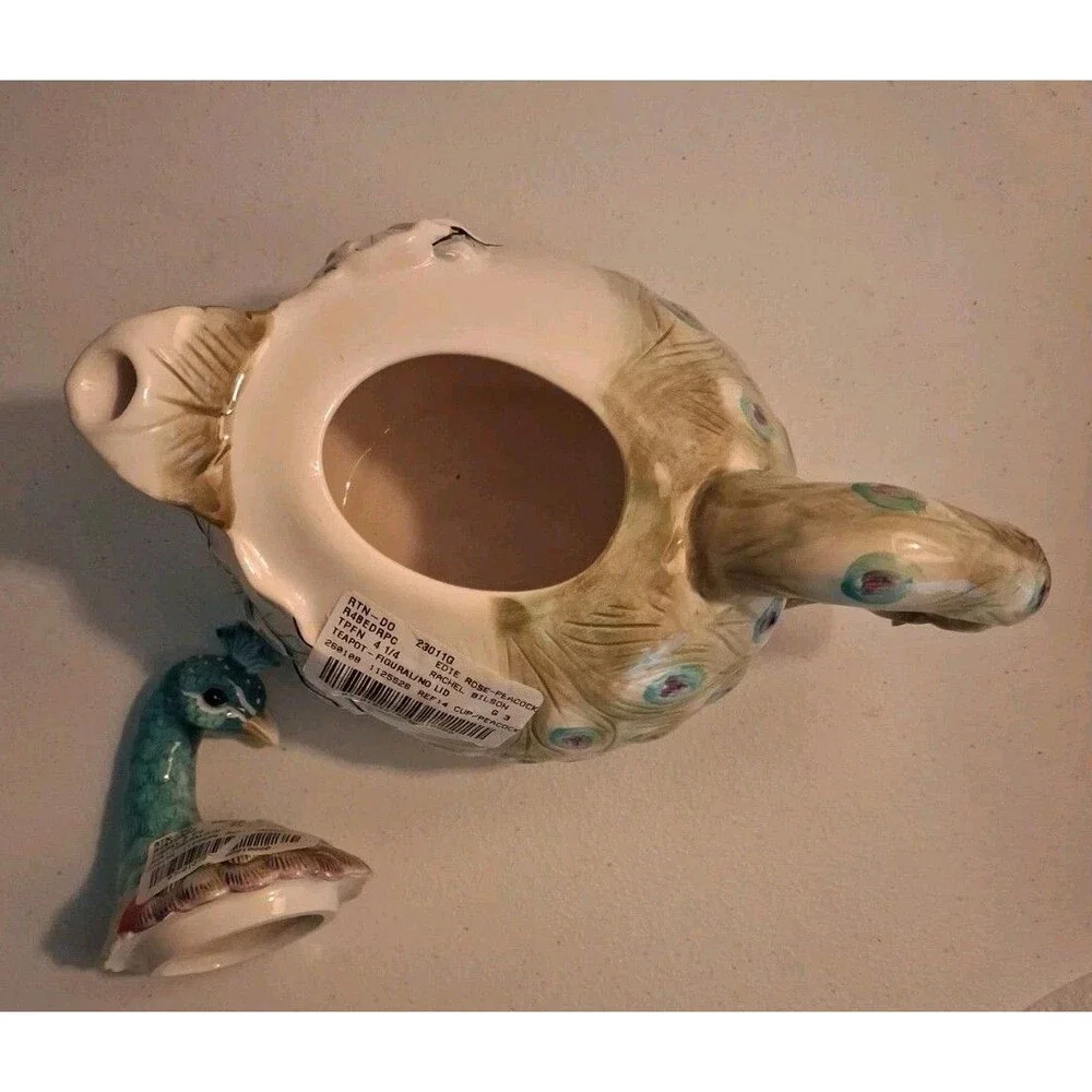 Edie Rose Home Peacock Collection Teapot Rachel Bilson 4 Cup
